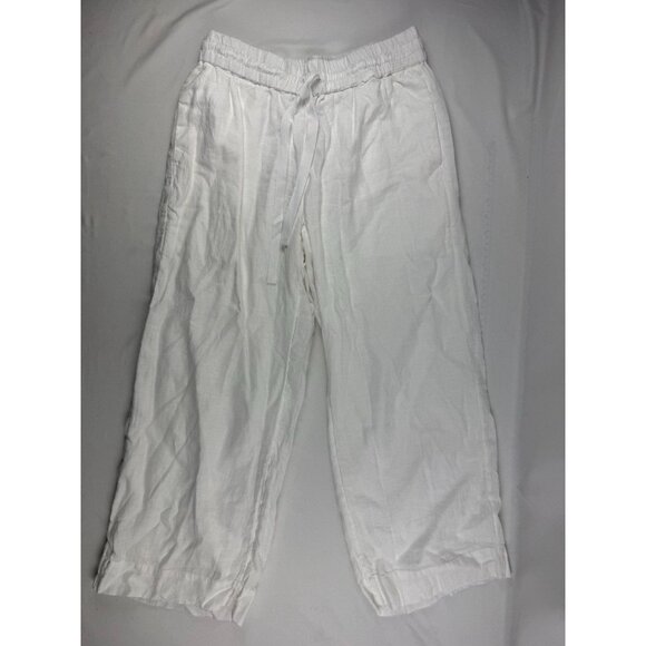 NWT J CREW Wide-leg Seaside Pant in Linen White Size XS - Picture 2 of 10